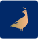 The image features a stylized bird silhouette on a blue background, resembling artistic or logo design, with no identifiable landmarks or historical buildings.